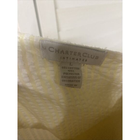 Charter Club Intimates Nightgown Housecoat Robe Seersucker Cotton Modest Large - Picture 8 of 8